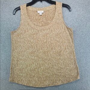Chico's Tan Fitted Tank Top